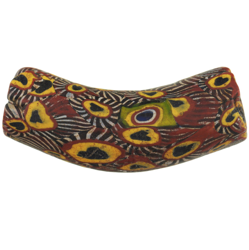 Rare Large Venetian "Murano Bird" Mosaic Millefiori Trade Bead - 40X15Mm