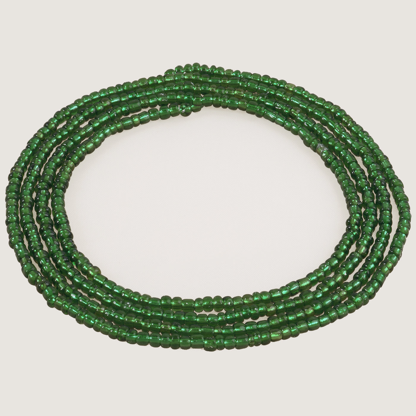 Emerald Green African Waist Beads - Handmade Body Beads Jewelry