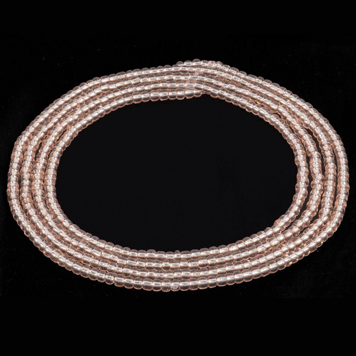 Blush Pink African Waist Beads – Handmade Body & Belly Jewelry
