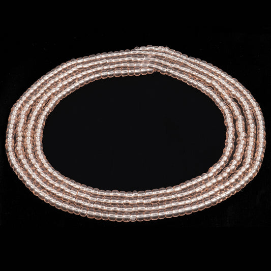 Blush Pink African Waist Beads – Handmade Body & Belly Jewelry