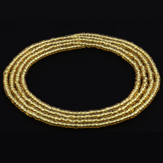 Golden Color African Waist Beads  – Handmade in Ghana